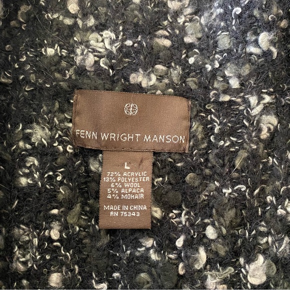 Fenn Wright Manson Cardigan women's Large Wool Alpaca Mohair Blend - Picture 5 of 6